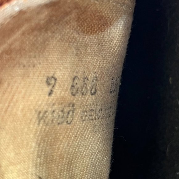 Vintage Knapp Brown Cush-N-Crepe Leather Shoes Made In USA Men’s 9 US Alden Sole - Picture 12 of 12